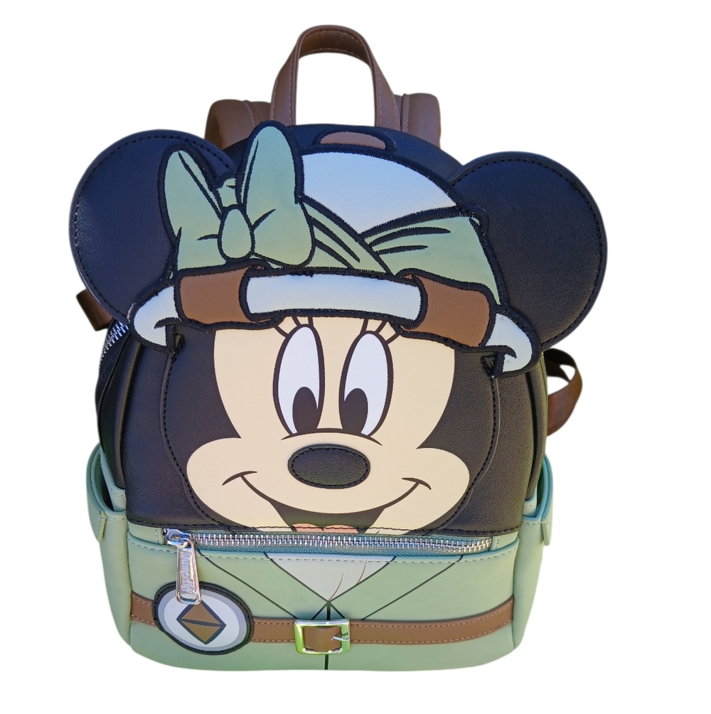 Loungefly disney parks animal kingdom  safari Minnie Mouse Backpack Nwot